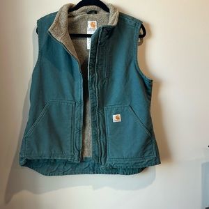 Teal carhartt vest